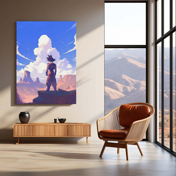 Goku Metal Frame Poster | Dragon Ball Z Wall Art for Anime Fans - TURTLEWINGS 