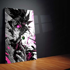Anime Metal Poster | Dragon Ball Super Metal Poster | Goku Black Rose Dark Aura Wall Art | Epic Saiyan Villain Metal Frame