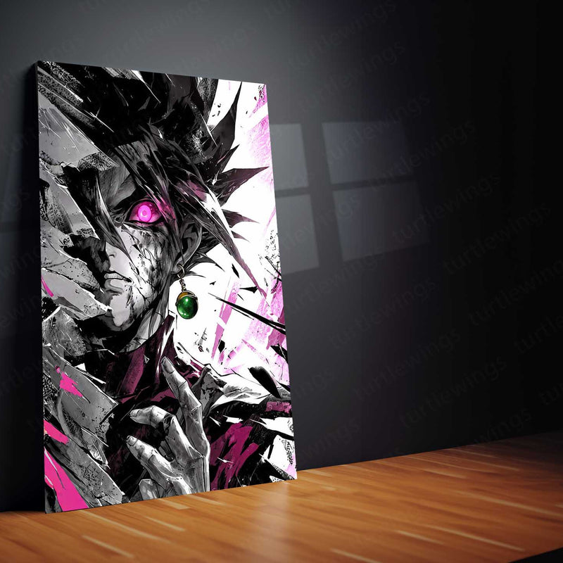 Anime Metal Poster | Dragon Ball Super Metal Poster | Goku Black Rose Dark Aura Wall Art | Epic Saiyan Villain Metal Frame