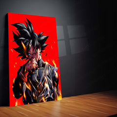 Anime Metal Poster | Goku Black – Dark Saiyan Rage Metal Poster | Dragon Ball Super Wall Frame