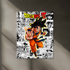 Goku Dragon Ball Z Neon LED Metal Frame | Saiyan Power Manga Collage LED Wall Art | Anime Gaming Room Décor by TurtleWings