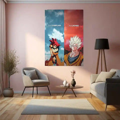 Quote Metal Poster | Goku – They Complain. We Locked. | Warrior Discipline Anime Metal Frame - TURTLEWINGS 