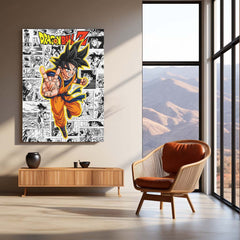 Goku Dragon Ball Z Neon LED Metal Frame | Saiyan Power Manga Collage LED Wall Art | Anime Gaming Room Décor by TurtleWings