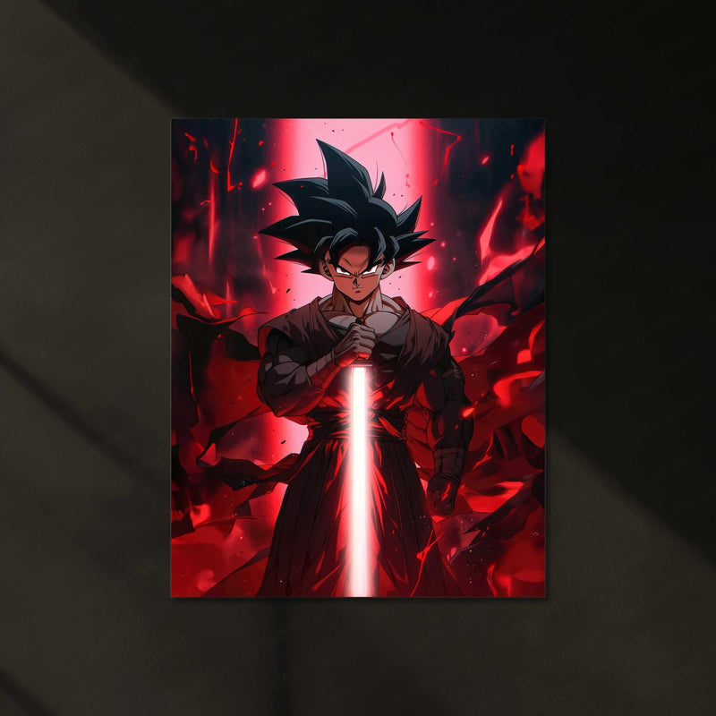 Goku Neon LED Metal Poster - TURTLEWINGS 