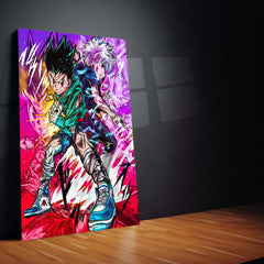 Anime Metal Poster | Gon & Killua – Hunter x Hunter Dynamic Duo Metal Poster | Anime Friendship Wall Frame