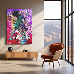 Anime Metal Poster | Gon & Killua – Hunter x Hunter Dynamic Duo Metal Poster | Anime Friendship Wall Frame