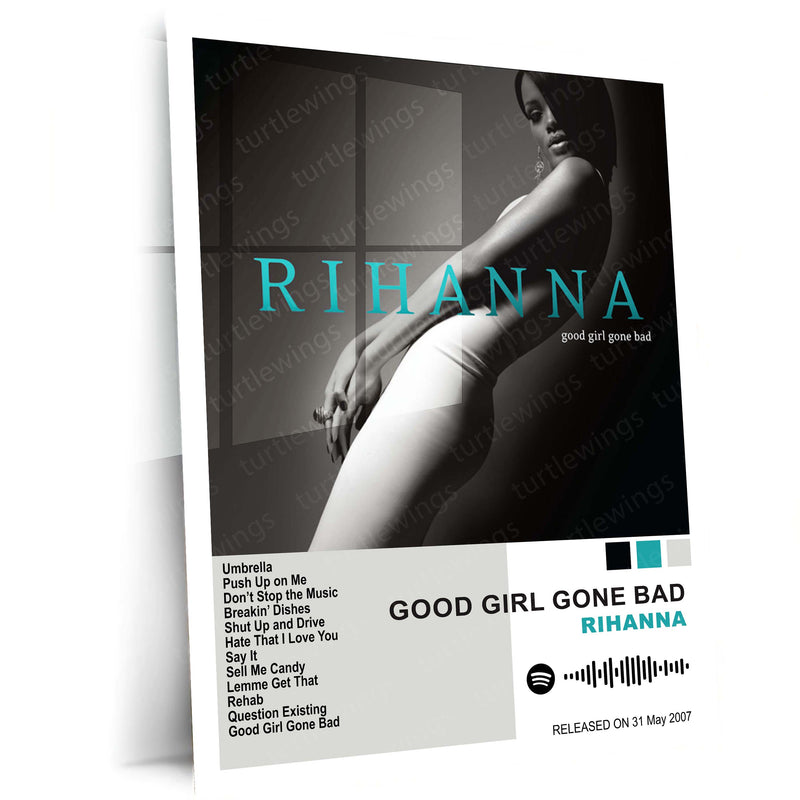Rihanna – Complete Album Collection | Set of 11 | Set of 8 | Set of 4 | Premium Metal Poster Set