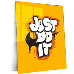 Graffiti Style Motivational Metal Frame | Urban Street Art Poster | Bold Quote Wall Decor for Hustlers & Creatives