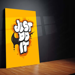 Graffiti Style Motivational Metal Frame | Urban Street Art Poster | Bold Quote Wall Decor for Hustlers & Creatives
