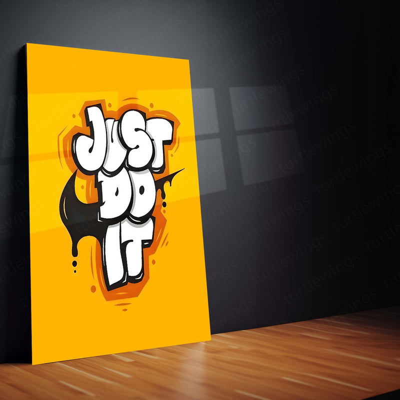 Graffiti Style Motivational Metal Frame | Urban Street Art Poster | Bold Quote Wall Decor for Hustlers & Creatives