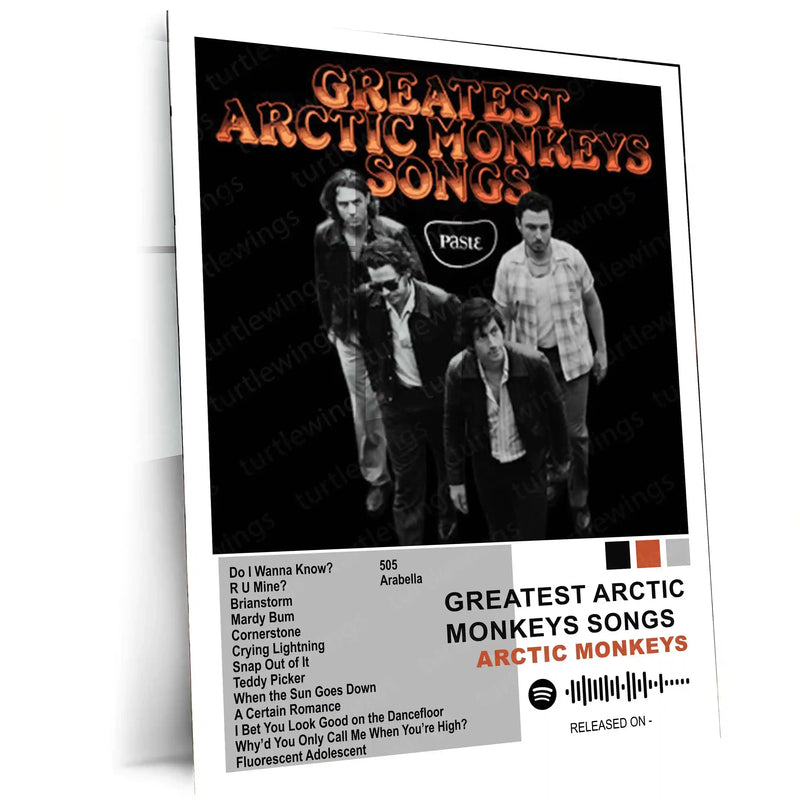 Arctic Monkeys Complete Collection | Set of 11 | Set of 8 | Set of 4 | Album Posters Metal Frames Indie Rock Evolution. Iconic Albums. Timeless Wall Aesthetic. - TURTLEWINGS 