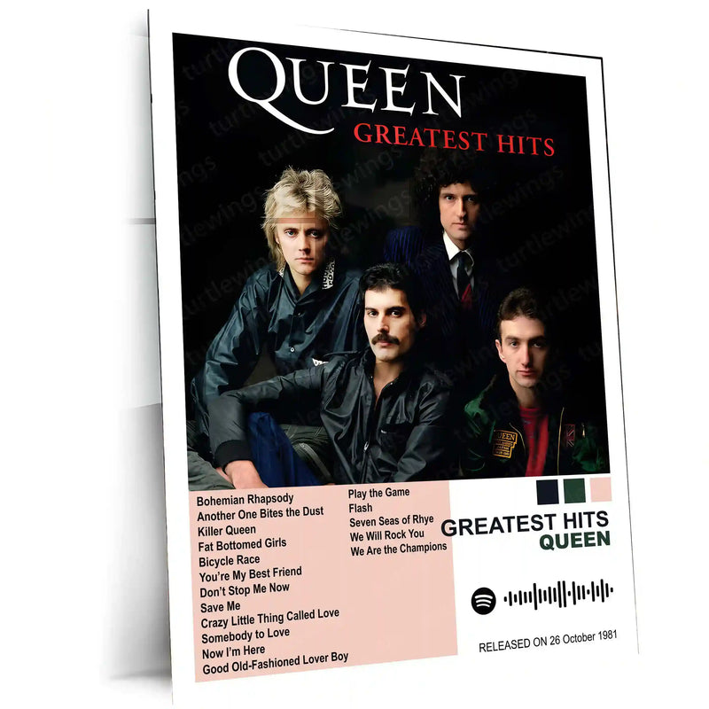 Queen Complete Collection | Set of 11 | Set of 8 | Set of 4 | Album Posters Metal Frames Rock Royalty. Stadium Anthems. Timeless Legends. - TURTLEWINGS 