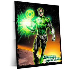 Green Lantern – Emerald Warrior Metal Poster | DC Comics Justice League Wall Frame 01
