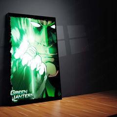 Green Lantern – Emerald Warrior Metal Poster | DC Comics Justice League Wall Frame
