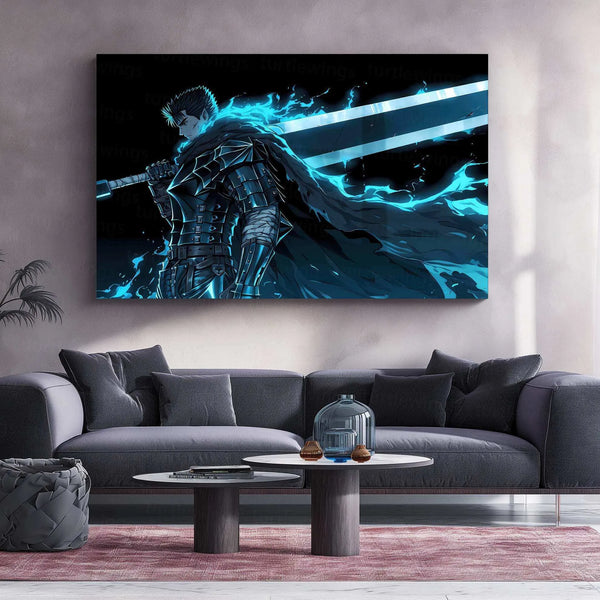 Guts Berserk Neon LED Metal Poster 2 - TURTLEWINGS 