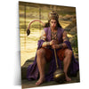 Spiritual God Metal Poster  | Lord Hanuman Ji Metal Poster | Devotional Wall Art | Bajrangbali Spiritual Frame 02