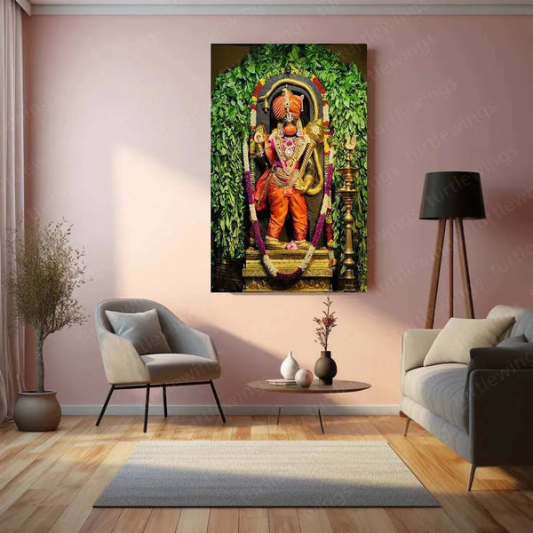 Gym Quote Metal PosterHanuman Metal Poster – Divine Strength & Devotion Wall Art | Bajrangbali Spiritual Decorotivational Fitness Wall Art | Hustle & Strength Decor (Copy) - TURTLEWINGS 