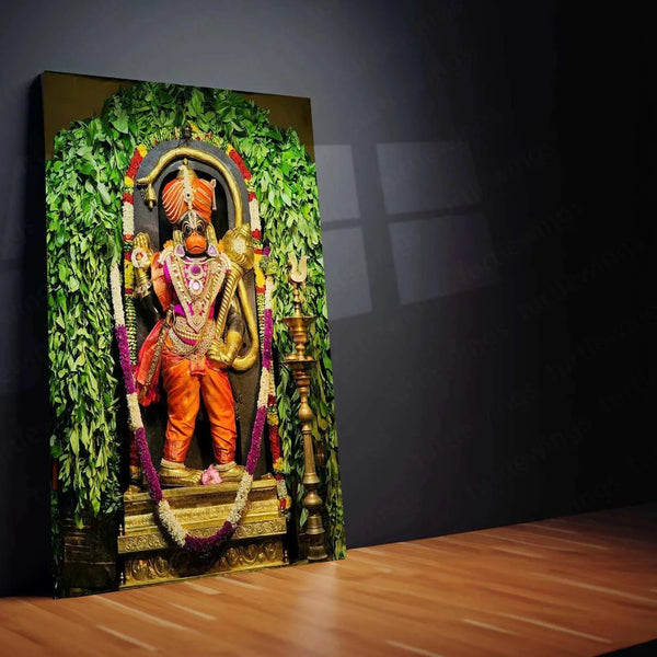 Gym Quote Metal PosterHanuman Metal Poster – Divine Strength & Devotion Wall Art | Bajrangbali Spiritual Decorotivational Fitness Wall Art | Hustle & Strength Decor (Copy) - TURTLEWINGS 