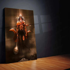 Hanuman Metal Poster – Divine Strength & Devotion Wall Art | Bajrangbali Spiritual Decor 7 - TURTLEWINGS 