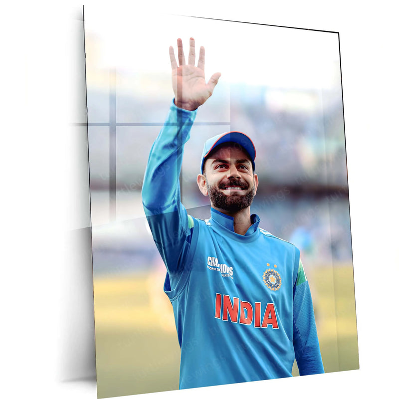 Cricket Metal Poster | Virat Kohli Metal Poster – Iconic Cricket Legend Wall Art 1 - TURTLEWINGS 