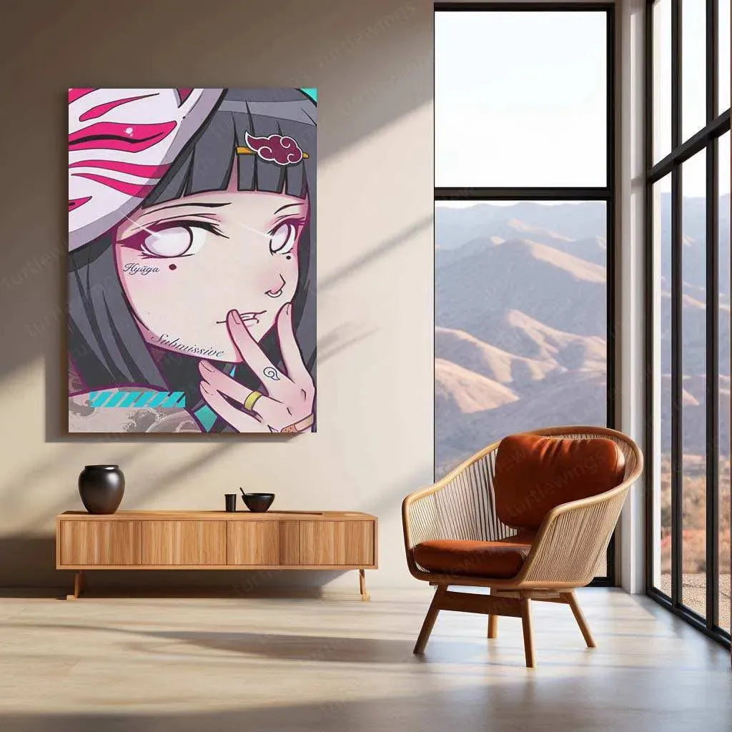 Hinata Hyuga Poster – Beautifully Powerful Ninja Artwork – TURTLEWINGS
