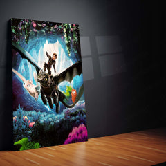 How To Train Your Dragon – Riders of Berk | Epic Flight Edition Metal Poster | Fantasy Wall Frame
