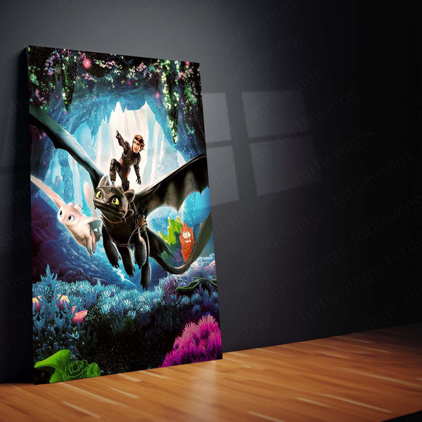 How To Train Your Dragon – Riders of Berk | Epic Flight Edition Metal Poster | Fantasy Wall Frame