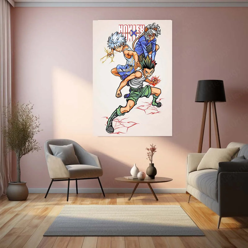 Anime Metal Poster | Hunter x Hunter Metal Poster | Anime Legends Wall Art | Gon, Killua & More Decor - TURTLEWINGS 