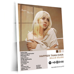 Billie Eilish – Complete Album Collection | Set of 6 | Set of 4 |Premium Metal Poster Set