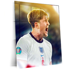 Harry Maguire England Euro 2020 Passion Poster – Metal Frame | Powerful Celebration Wall Art - TURTLEWINGS 