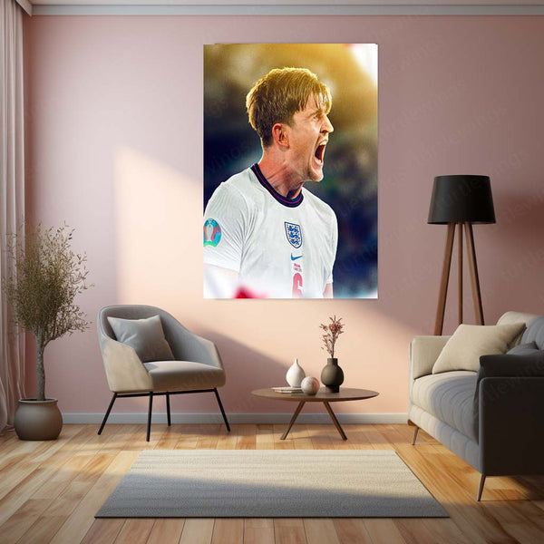 Harry Maguire England Euro 2020 Passion Poster – Metal Frame | Powerful Celebration Wall Art - TURTLEWINGS 