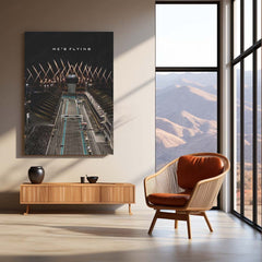 Formula 1 – He’s Flying | Abu Dhabi Night Race Metal Frame | F1 Circuit Racing Wall Art by TurtleWings – product image 3