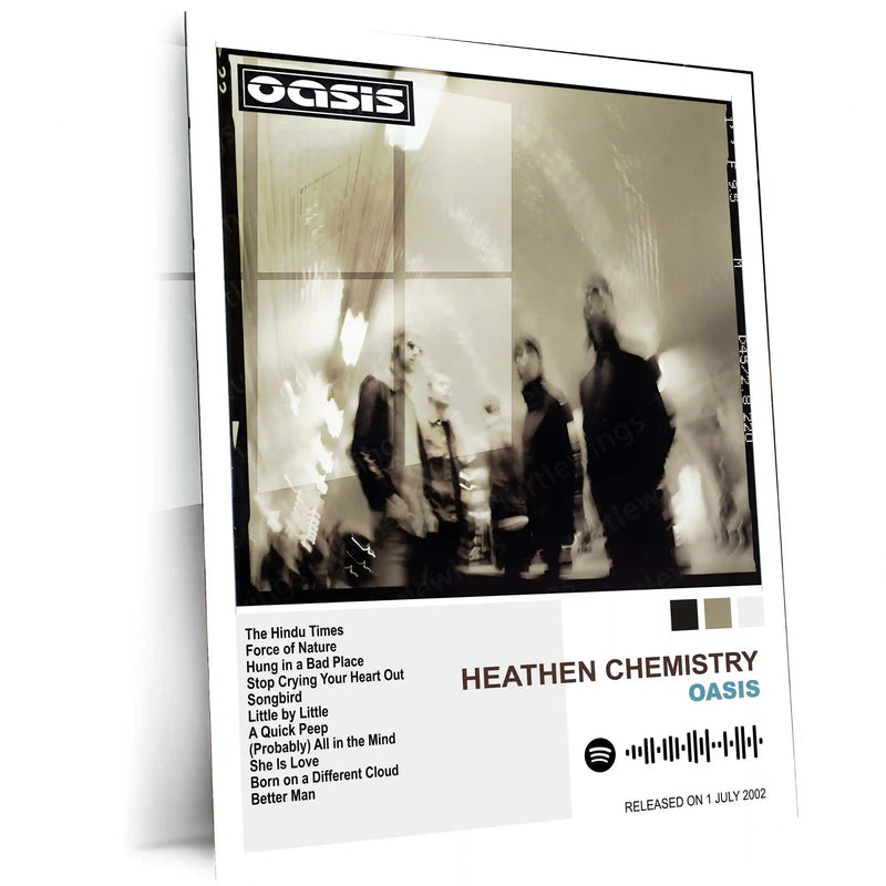 Oasis Complete Collection | Set of 11 | Set of 8 | Set of 4 | Album Posters Metal Frames Britpop Anthems. 90s Attitude. Timeless Manchester Energy. - TURTLEWINGS 
