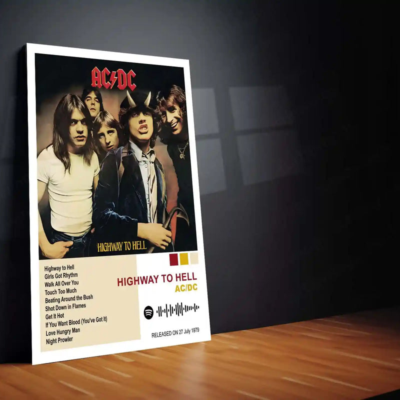 AC/DC Complete Album Collection | Set of 10 | Set of 8 | Set of 4 | Metal Frame Posters High Voltage. Pure Rock Energy. Legendary Wall Statement. - TURTLEWINGS 