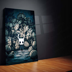 Game Metal Poster | Hollow Knight – The Slayer of Shadows | Cinematic Indie Game Metal Frame Poster