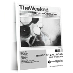 The Weeknd – Complete Album Collection | Set of 10 | Set of 8 | Set of 4 | Premium Metal Poster Set