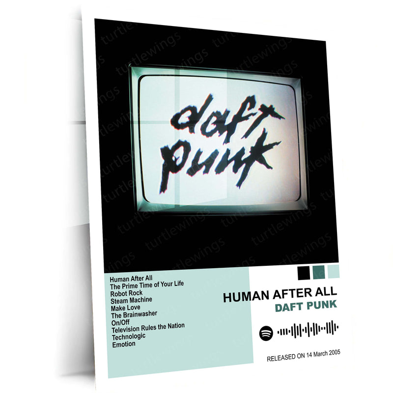 Daft Punk – Complete Album Collection | Set of 11 | Set of 8 | Set of 4 | Premium Metal Poster Set