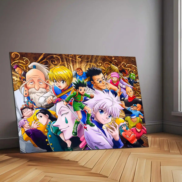 Anime Metal Frame | Hunter Legacy | Hunter x Hunter Metal Frame Adventure, Strategy & Unbreakable Bonds Wall Art - TURTLEWINGS 