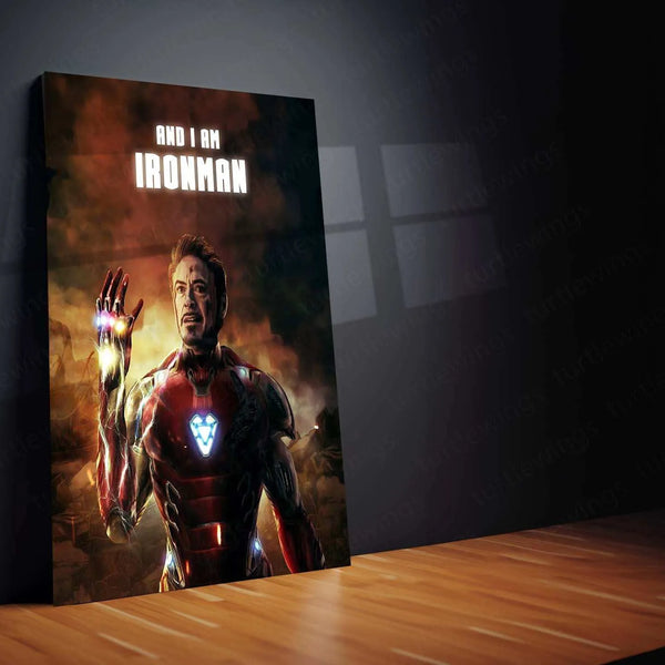 I Am Iron Man Metal Poster – Iconic Marvel Tribute Wall Art | Tony Stark Legacy - TURTLEWINGS 