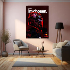 Quote Metal Poster | Max Verstappen – I Can’t Lose, I’m Chosen Metal Frame  F1 Champion Destiny & Unshakeable Mindset Wall Art | Elite Racer Motivation Quote Metal Poster