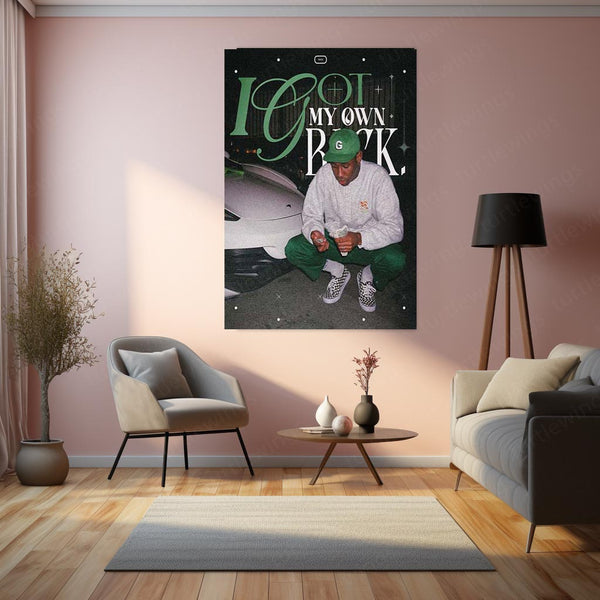 I Got My Own Back – Motivational Quote Metal Frame | Bold Self-Love Wall Art