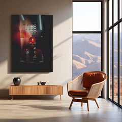 Quote Metal Poster | Lewis Hamilton – I Will Win Metal Frame Unbreakable Focus & Champion’s Mindset Formula One Wall Art | Elite Winning Mentality Quote Metal Poster