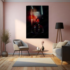 Quote Metal Poster | Lewis Hamilton – I Will Win Metal Frame Unbreakable Focus & Champion’s Mindset Formula One Wall Art | Elite Winning Mentality Quote Metal Poster