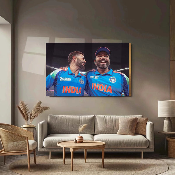 Indian Team – Champions Trophy 2025 Winner Metal Poster 🏆🇮🇳 3 - TURTLEWINGS 