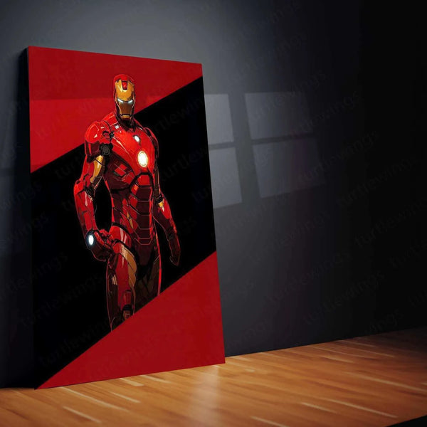 Iron Man Metal Poster – Marvel Superhero Wall Art | Tony Stark Legacy Decor 5 - TURTLEWINGS 