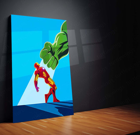 Marvel Metal Poster | Iron Man & Hulk – Marvel Metal Poster