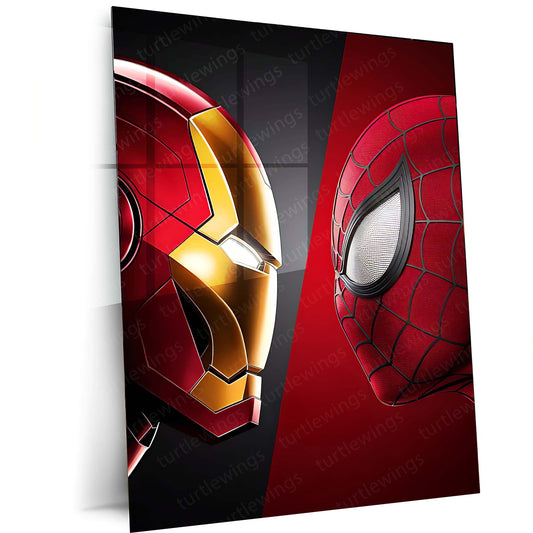 Marvel Metal Poster | Iron Man & Spider-Man – Marvel Metal Poster