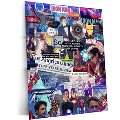 Iron Man Metal Poster – Marvel Superhero Wall Art | Tony Stark Legacy Decor 7