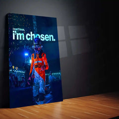 Quote Metal Poster | Lando Norris – I’m Chosen Metal Frame Unshakeable Confidence & Destiny Mindset Formula One Wall Art | Elite Racer Mentality Quote Metal Poster - TURTLEWINGS 