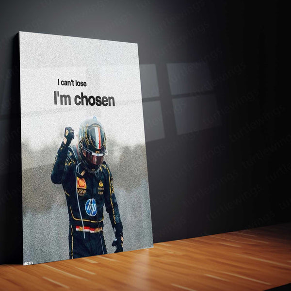 I’m Chosen – Gabriel Bortoleto Racing Motivation Metal Poster | F2/F3 Motorsport Wall Art